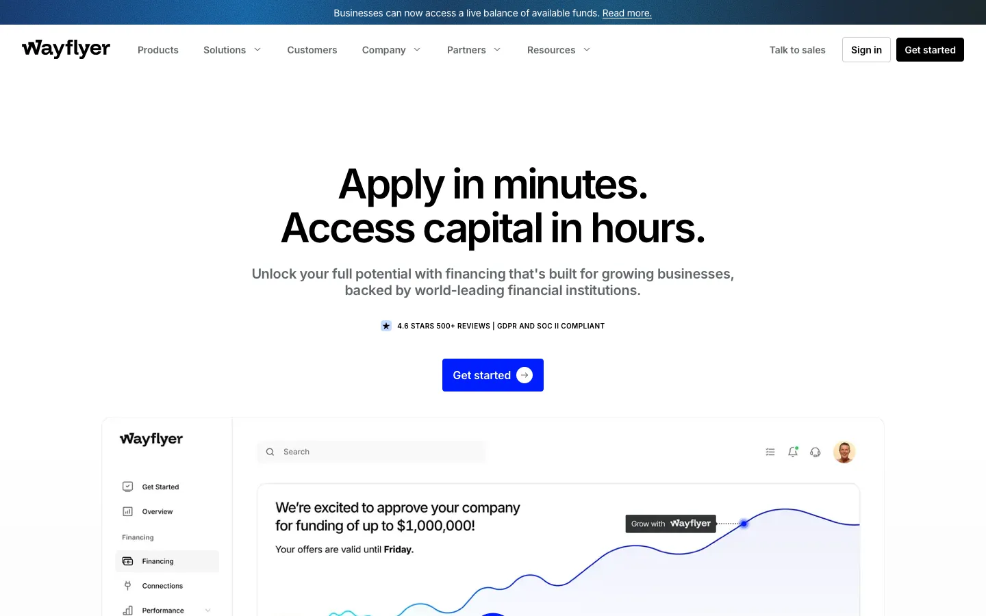 wayflyer.com - Landing Screenshot Preview