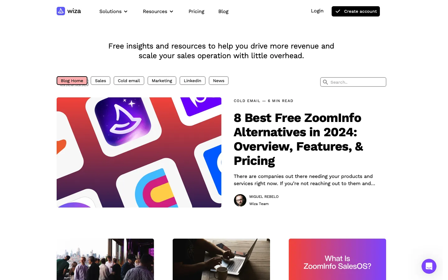 wiza.co - Blog Screenshot Preview