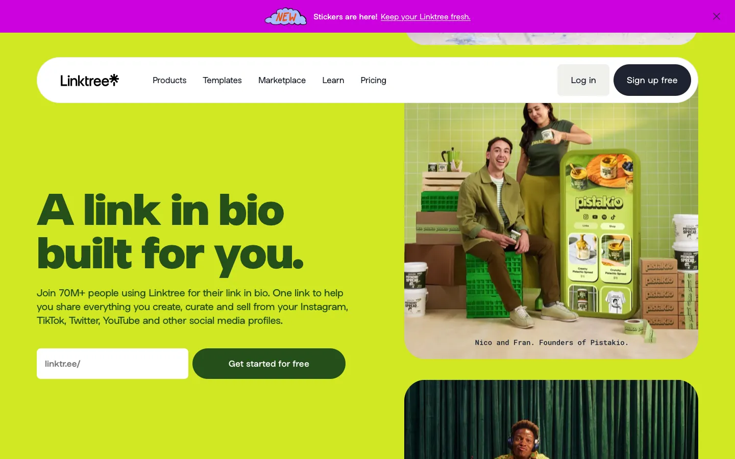 bento.me - Landing Screenshot Preview