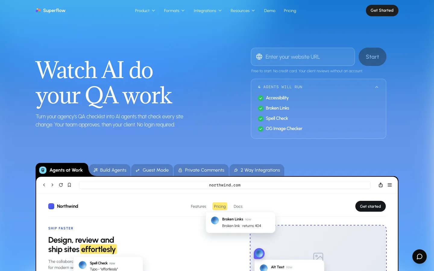usesuperflow.com - Landing Screenshot Preview