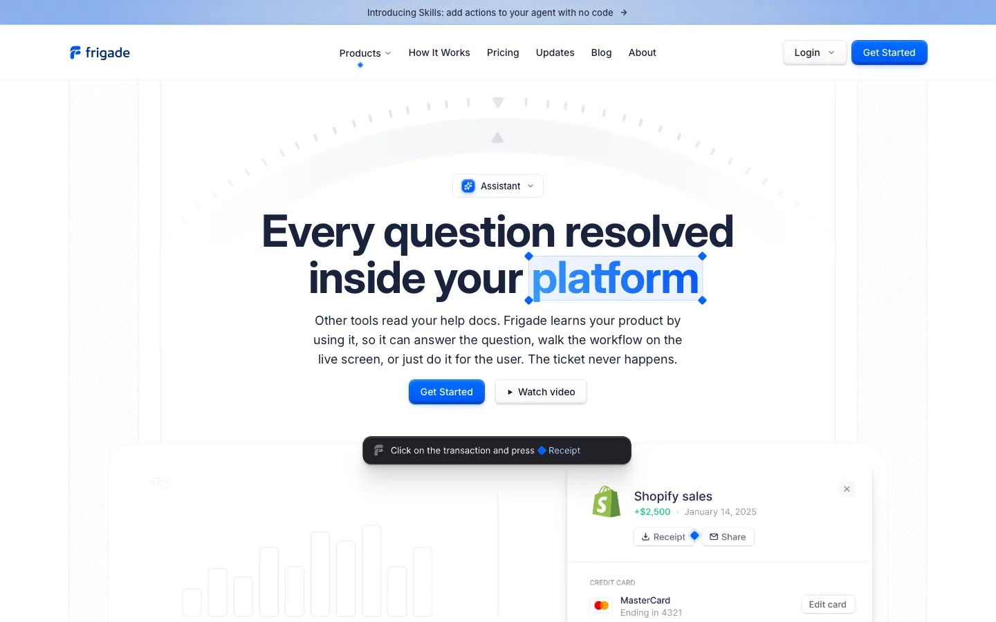 frigade.com - Landing Screenshot Preview