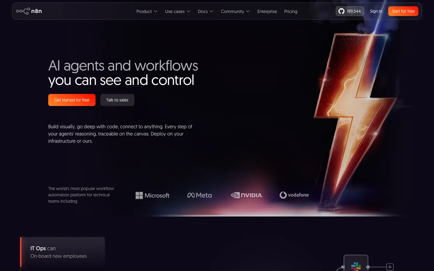 n8n.io - Landing Screenshot Preview