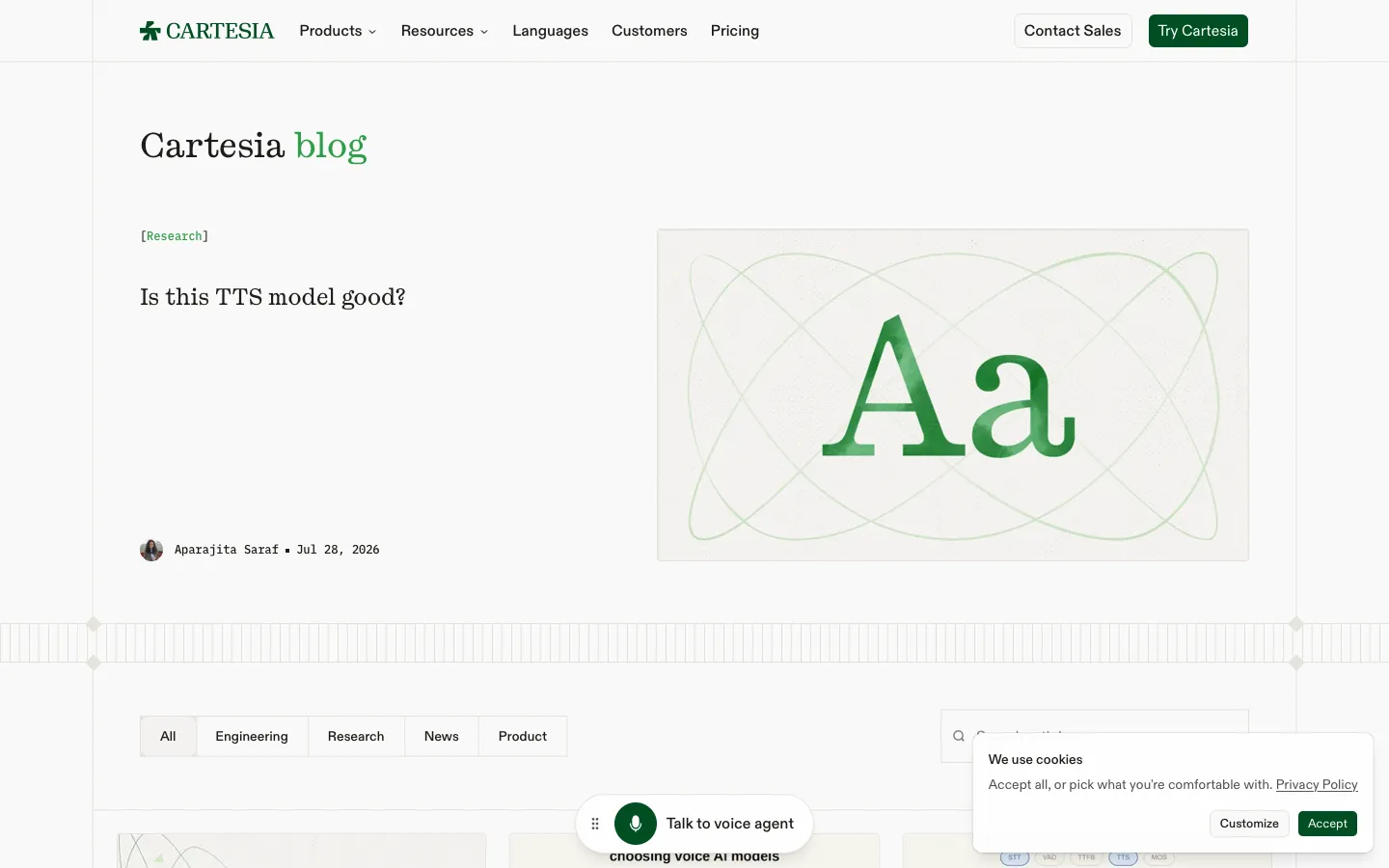 cartesia.ai - Blog Screenshot Preview
