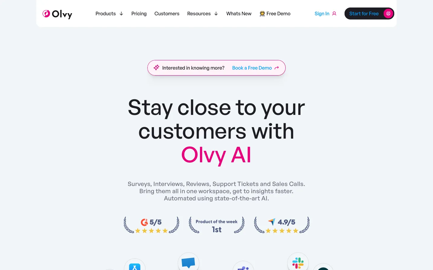 olvy.co - Landing Screenshot Preview