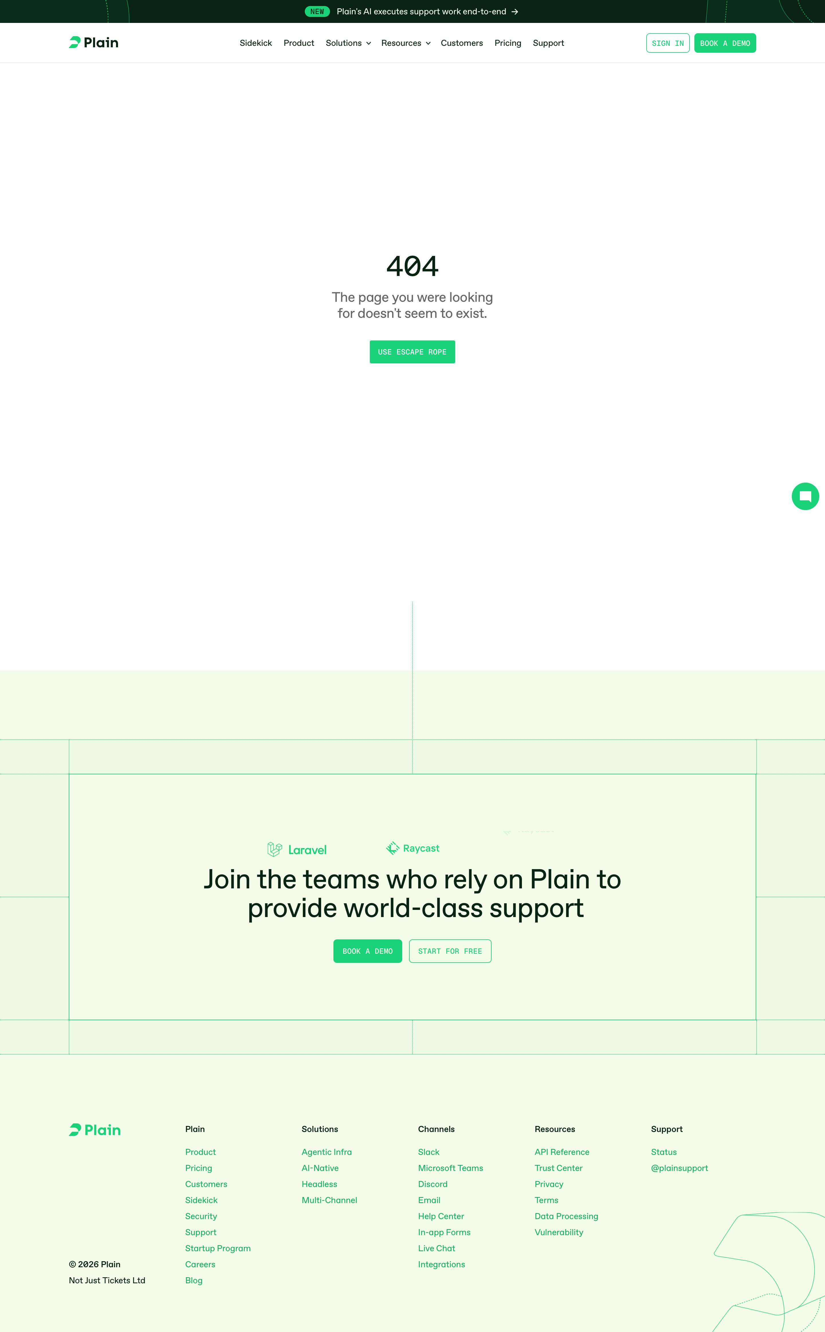 plain.com - Plain – AI-Powered Support for B2B Teams - Desktop Screenshot