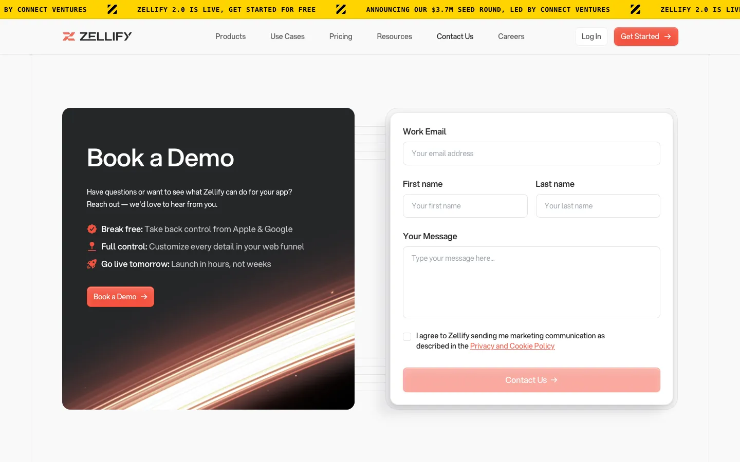 zellify.app - Contact Screenshot Preview