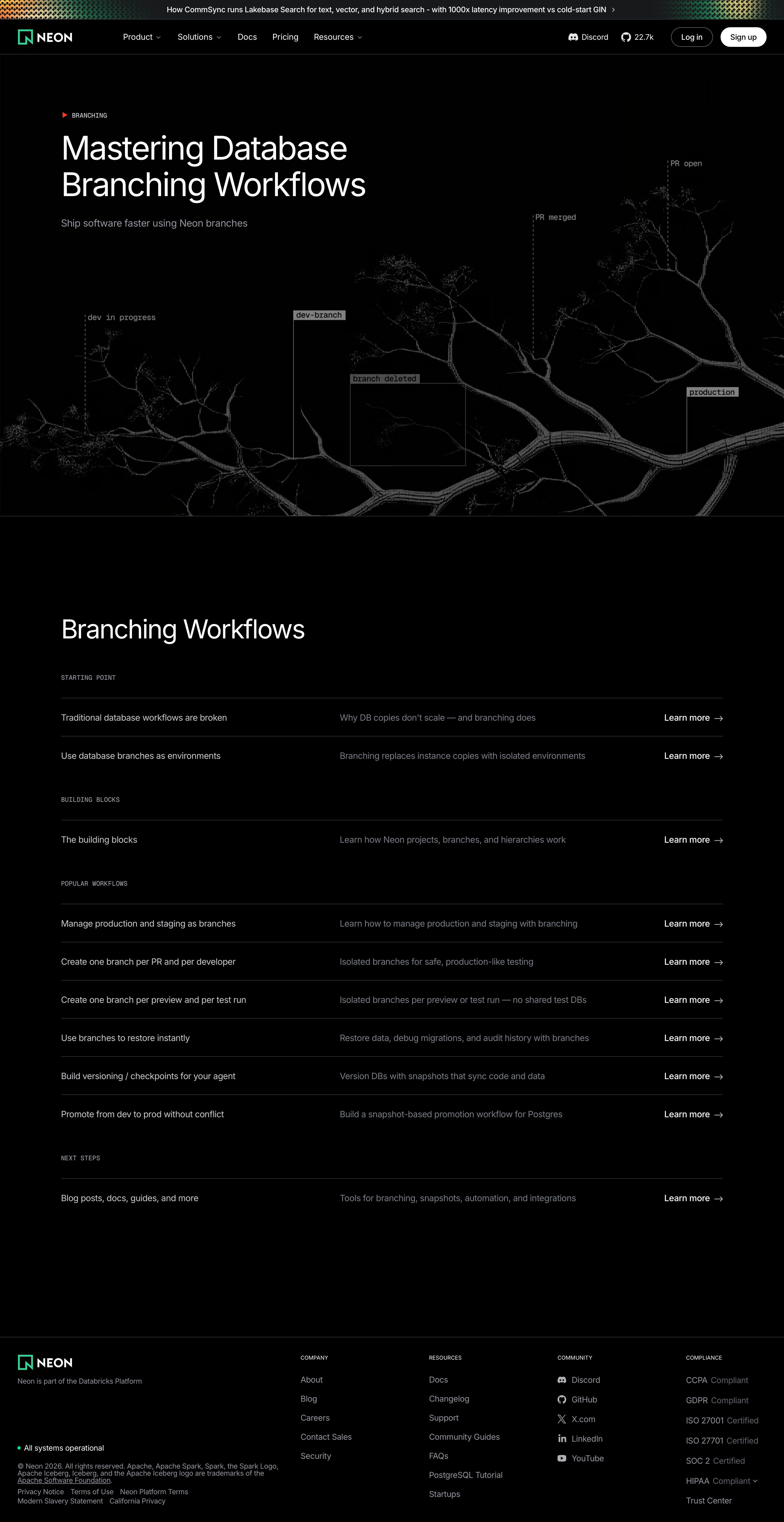 neon.tech - Database Branching Workflows - Neon - Desktop - Fri Jul 31 2026 07:59:16 GMT+0000 (Coordinated Universal Time) Screenshot
