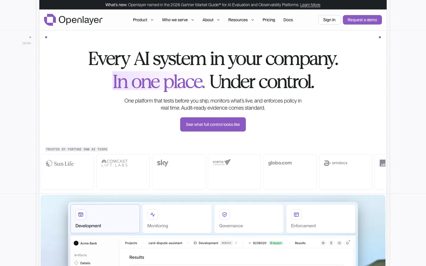 openlayer.com - Landing Screenshot Preview