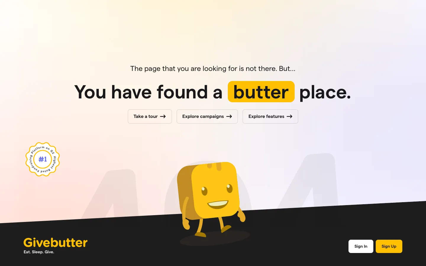 givebutter.com - 404 Screenshot Preview