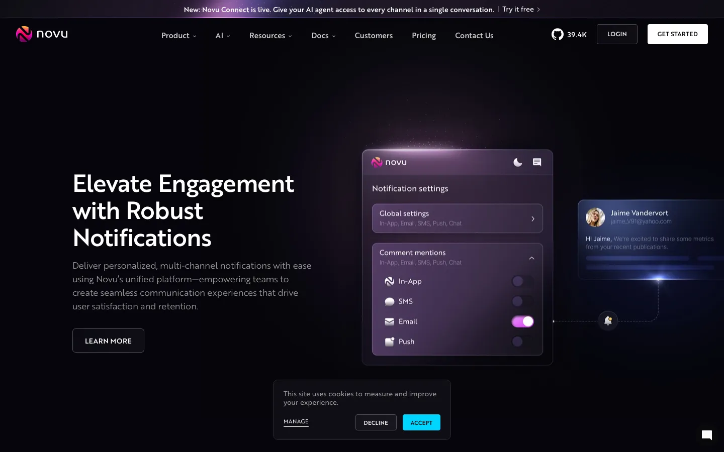 novu.co - Use Cases Screenshot Preview