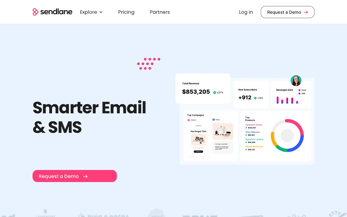 sendlane.com - Landing Screenshot Preview