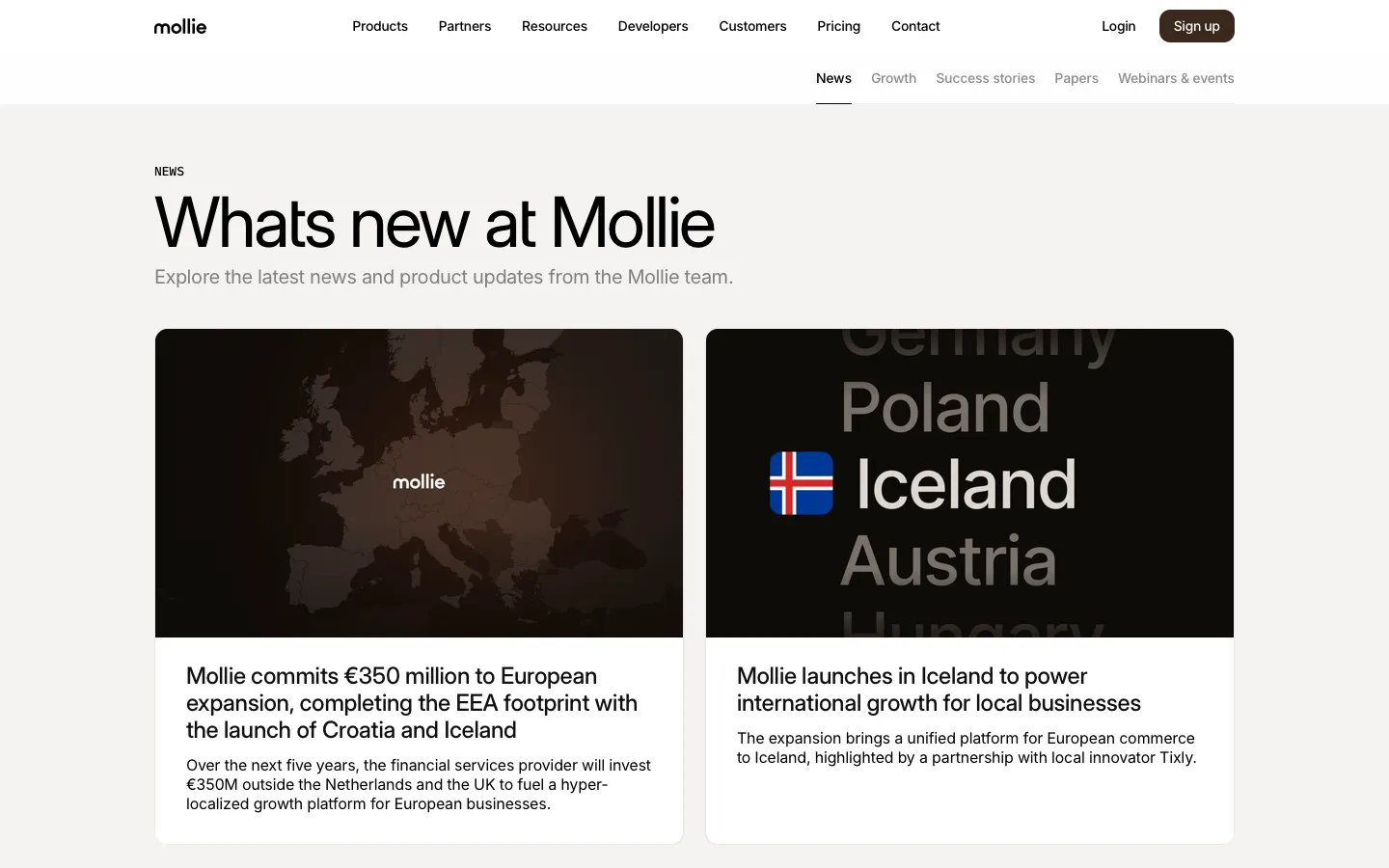 mollie.com - Blog Screenshot Preview