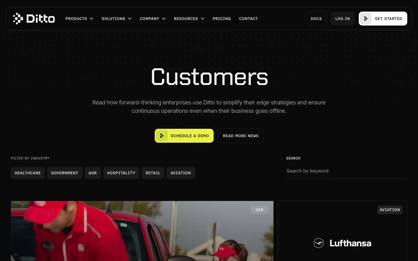 ditto.com - Customers Screenshot Preview