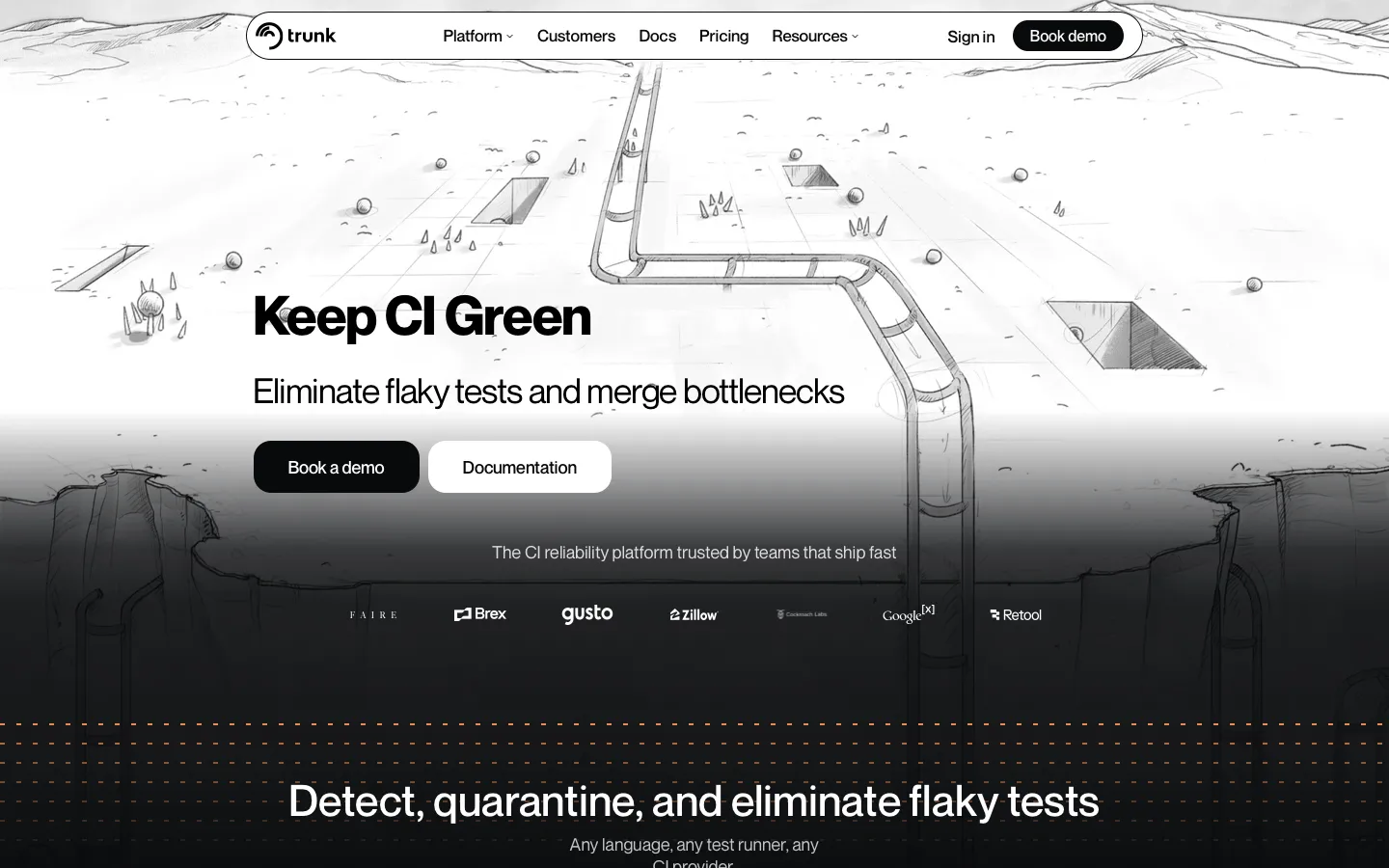 trunk.io - Landing Screenshot Preview