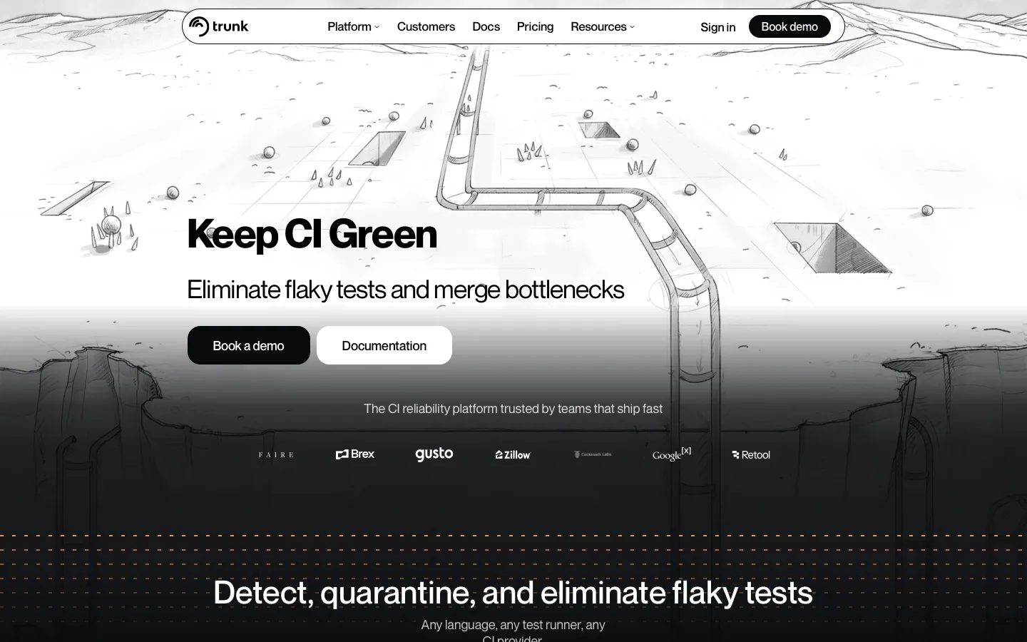 trunk.io - Landing Screenshot Preview