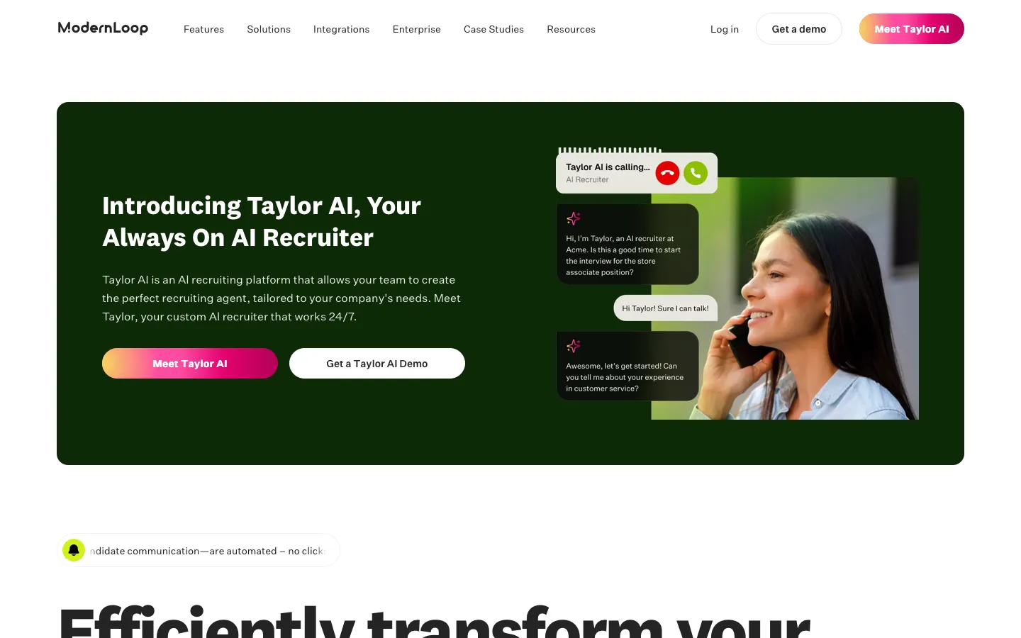 modernloop.com - Landing Screenshot Preview