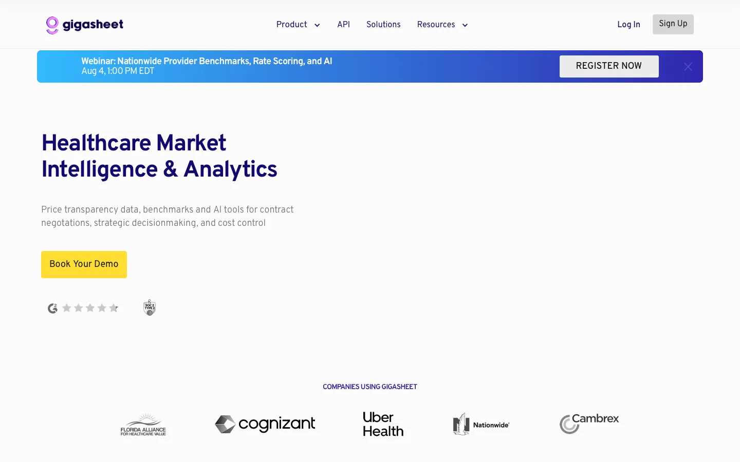 gigasheet.com - Landing Screenshot Preview