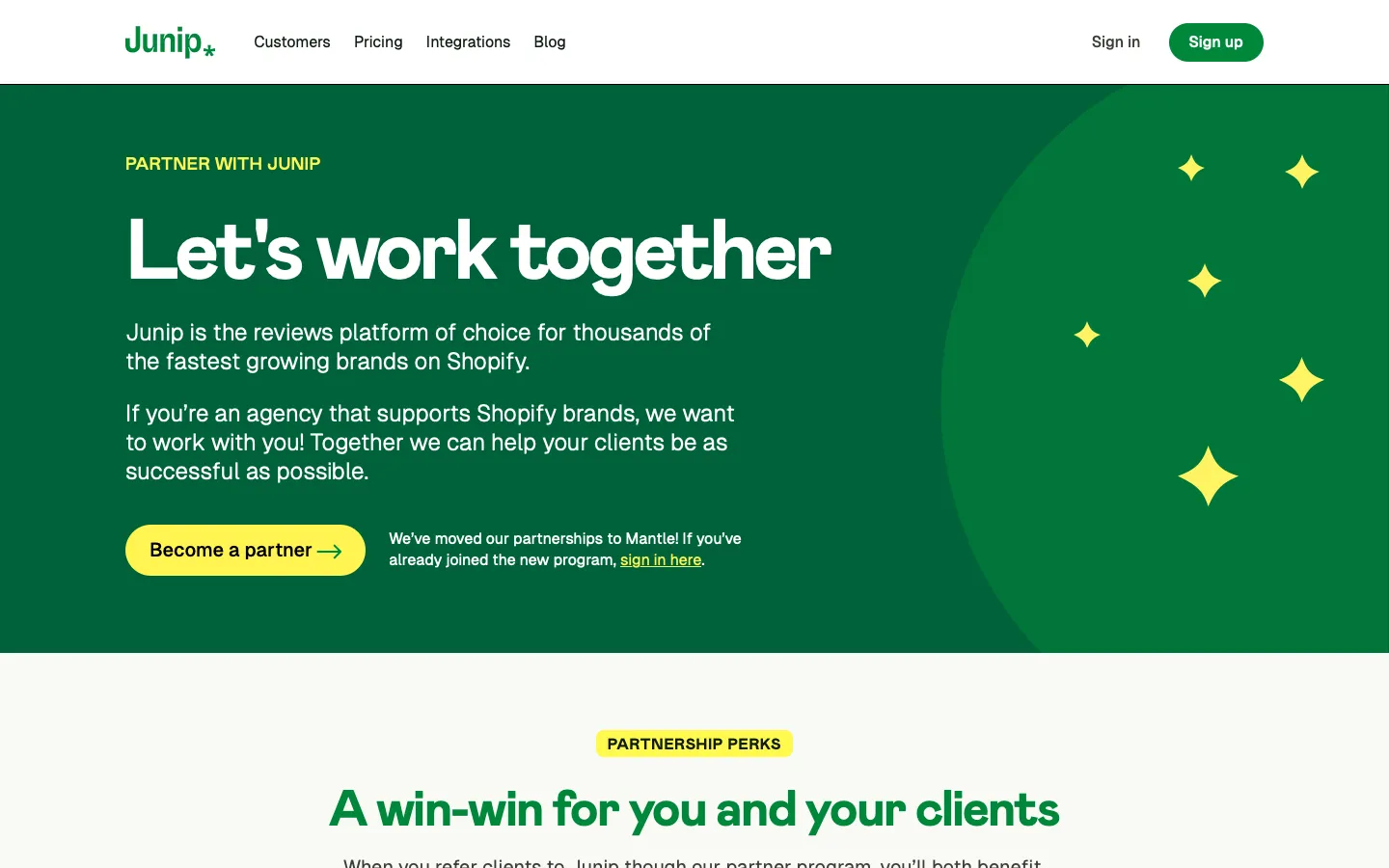 junip.co - Partners Screenshot Preview