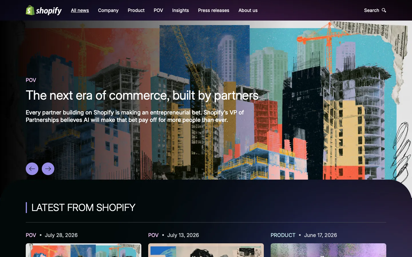 shopify.com - Press Screenshot Preview