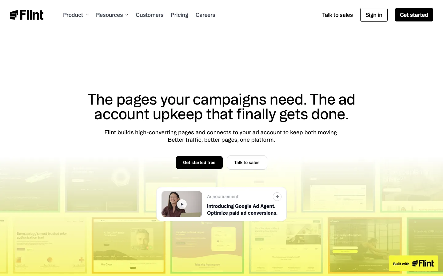 tryflint.com - Landing Screenshot Preview