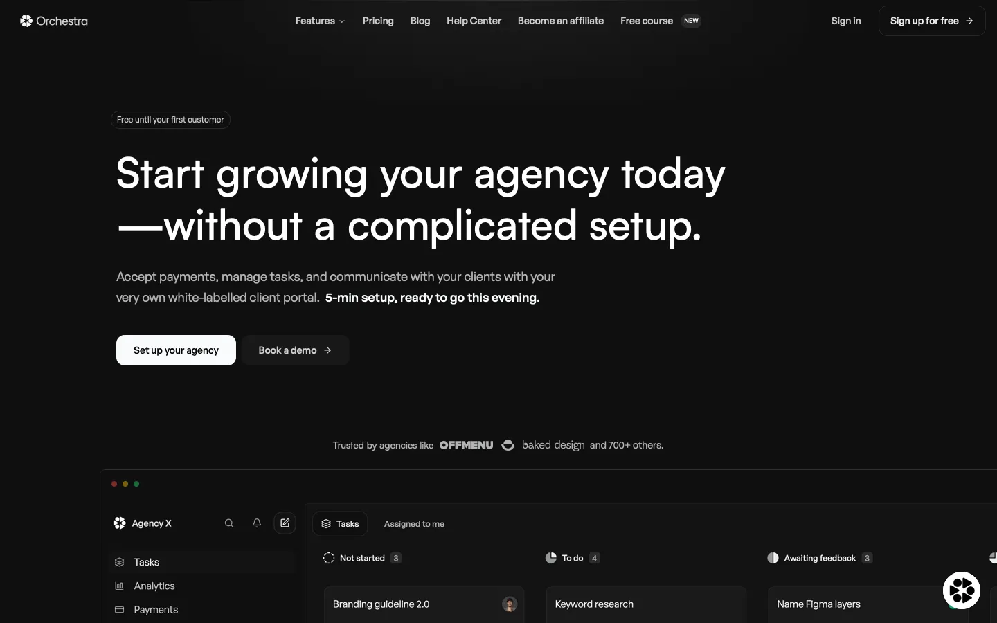 getorchestra.com - Landing Screenshot Preview