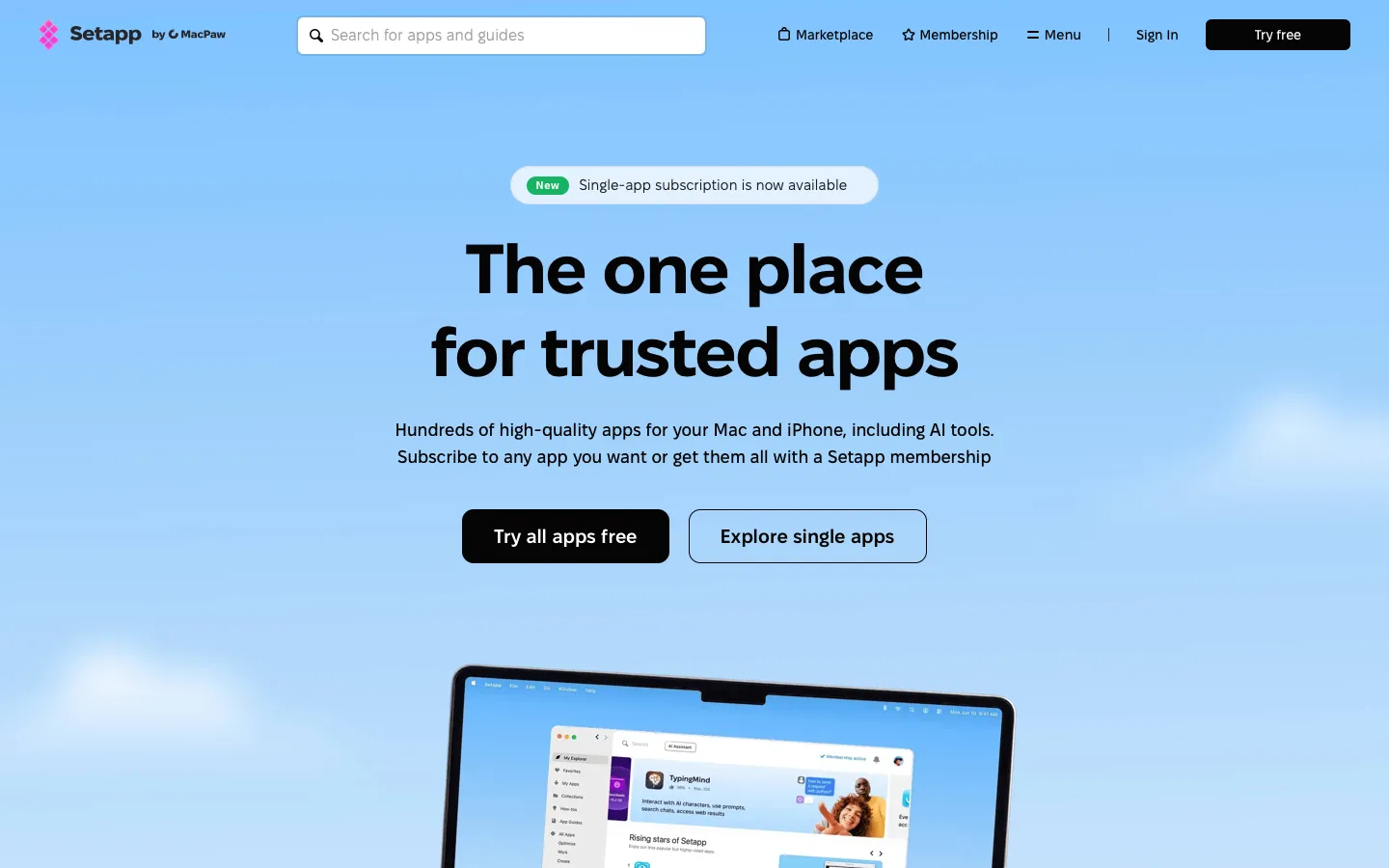 setapp.com - Landing Screenshot Preview