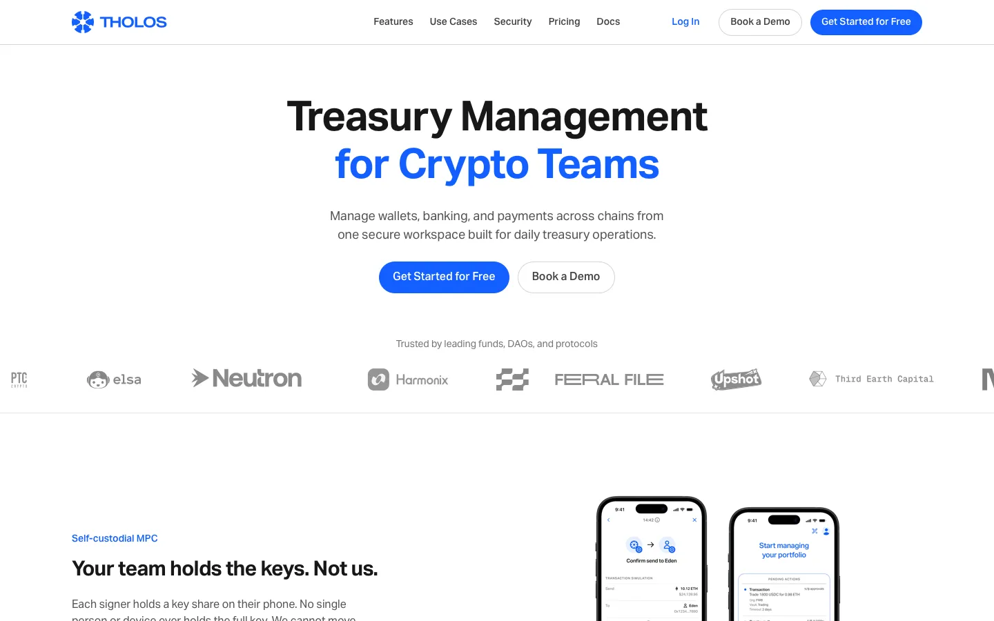 tholos.app - Landing Screenshot Preview