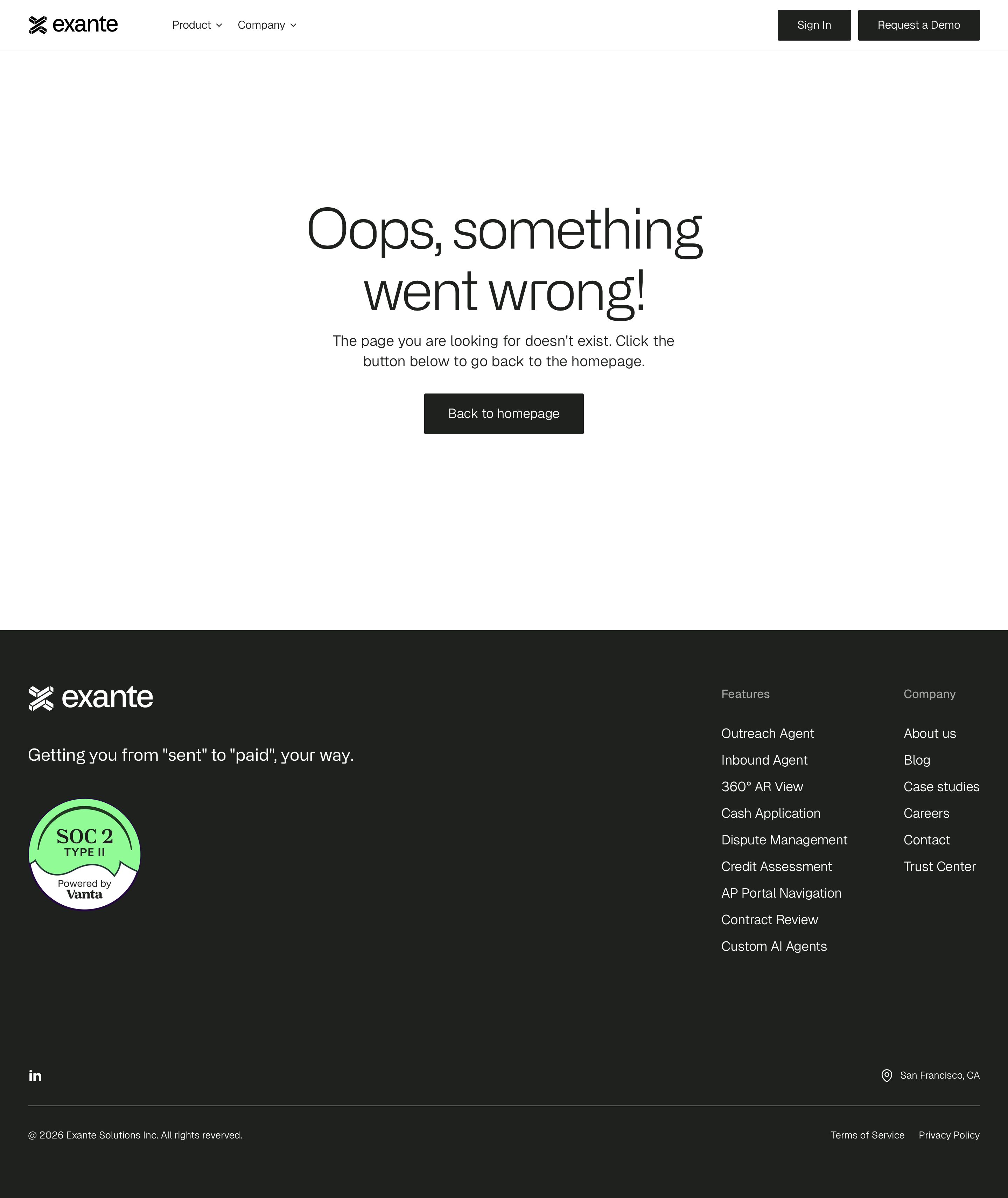 exante.app - Exante: AI Teammate for Collections - Desktop - Tue Jul 28 2026 10:36:02 GMT+0000 (Coordinated Universal Time) Screenshot