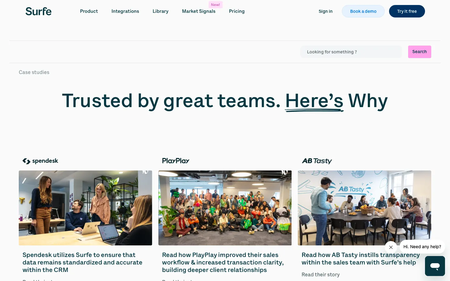 surfe.com - Customers Screenshot Preview