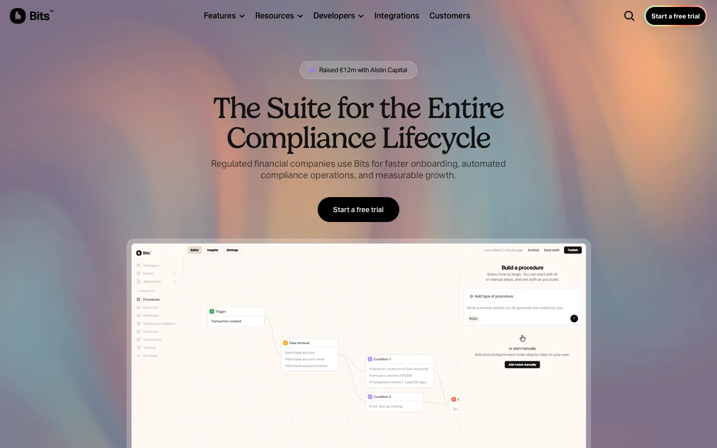 bits.bi - Landing Screenshot Preview