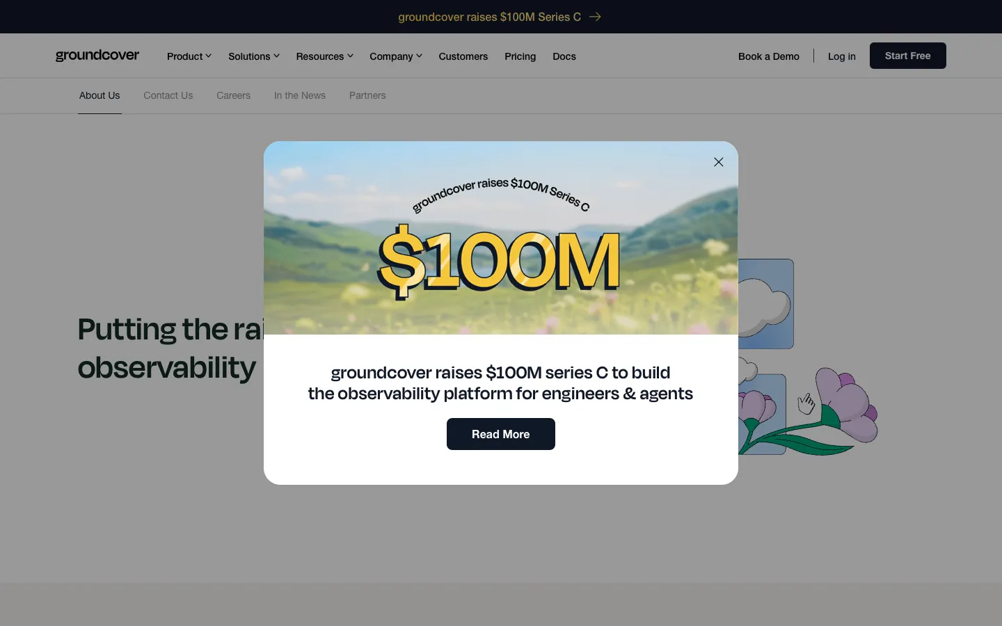 groundcover.com - About Screenshot Preview