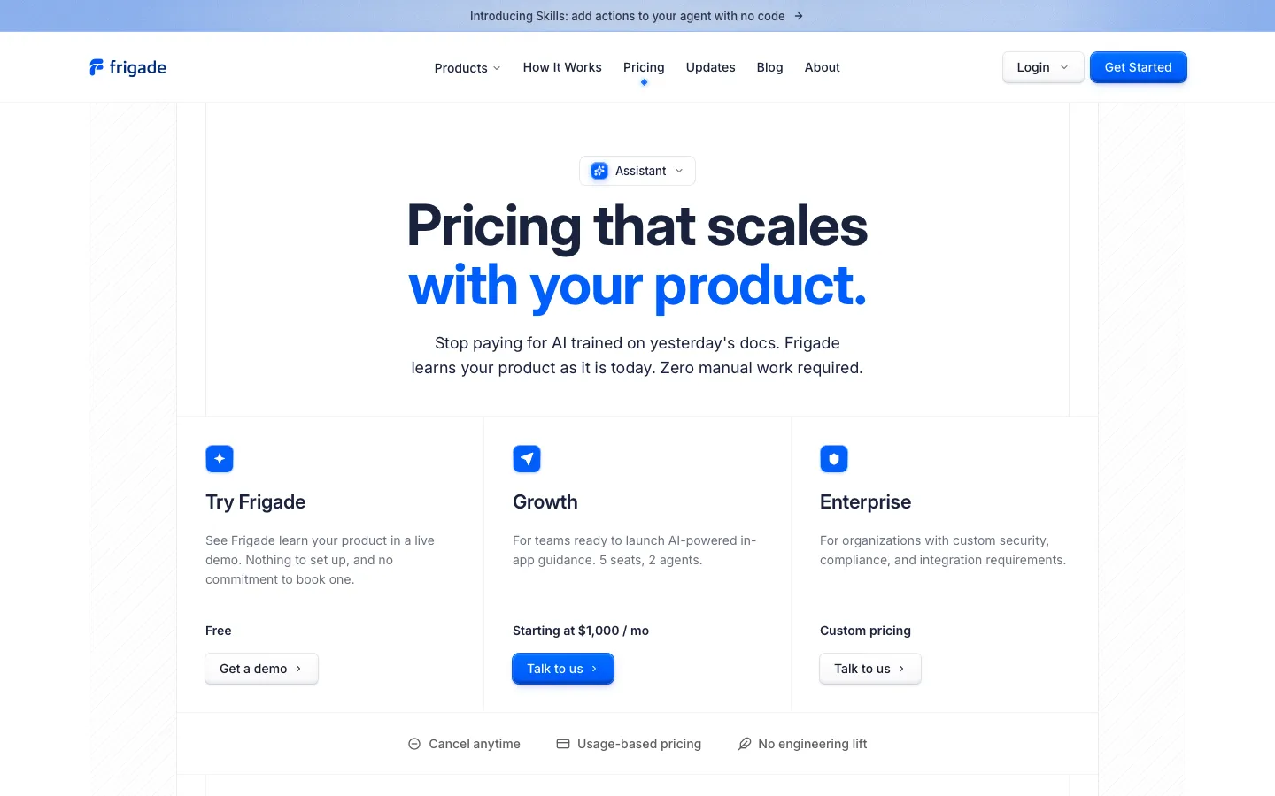 frigade.com - Pricing Screenshot Preview