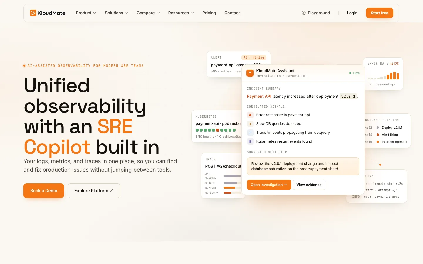 kloudmate.com - Landing Screenshot Preview