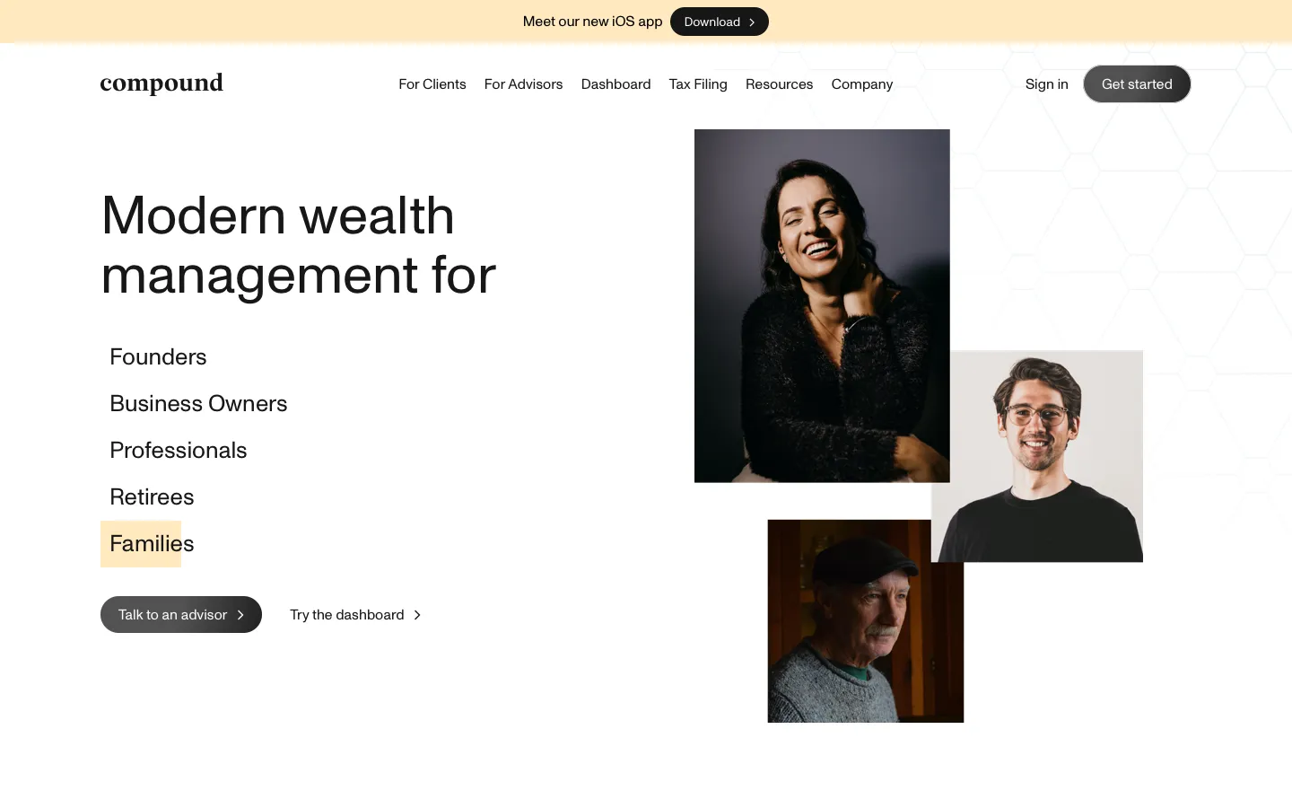 compoundplanning.com - Landing Screenshot Preview
