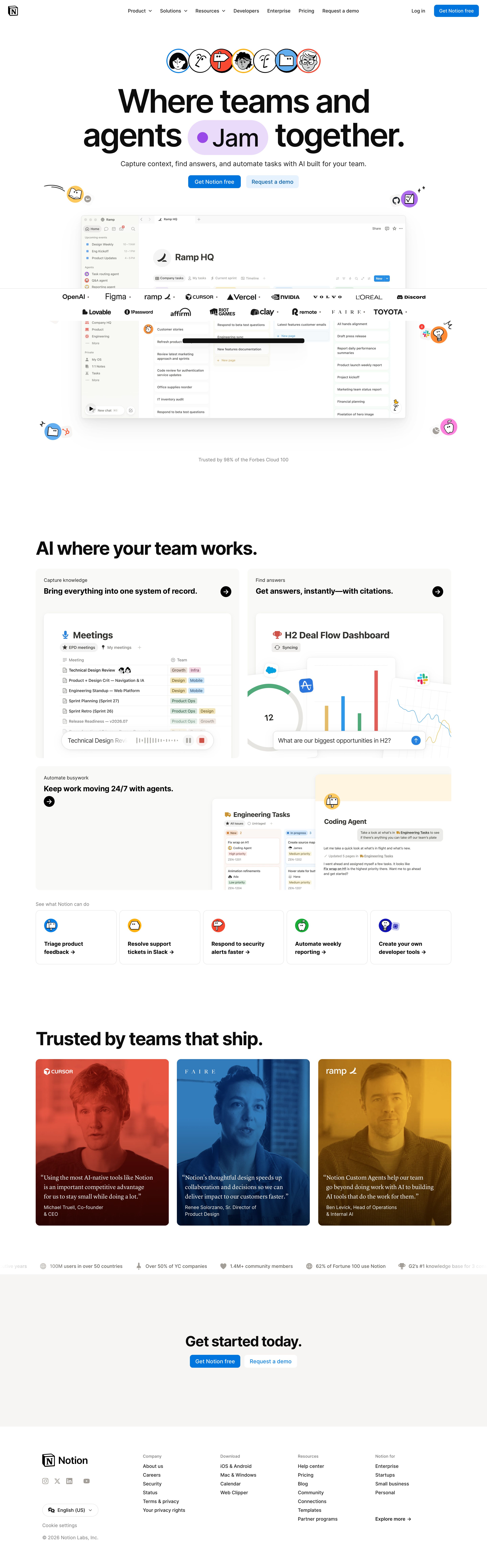 notion.so - The AI workspace that works for you. | Notion - Desktop Screenshot