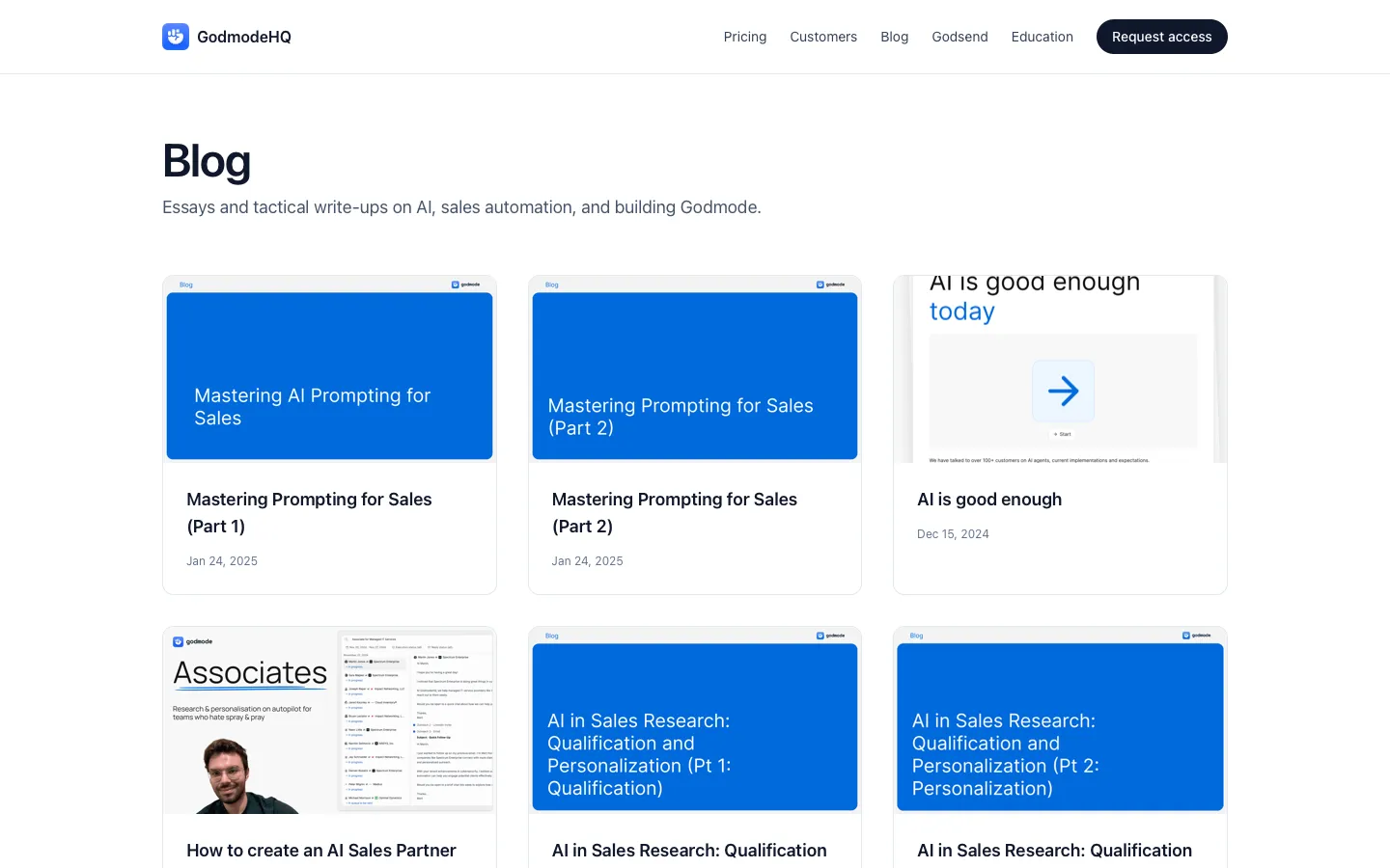 godmodehq.com - Blog Screenshot Preview