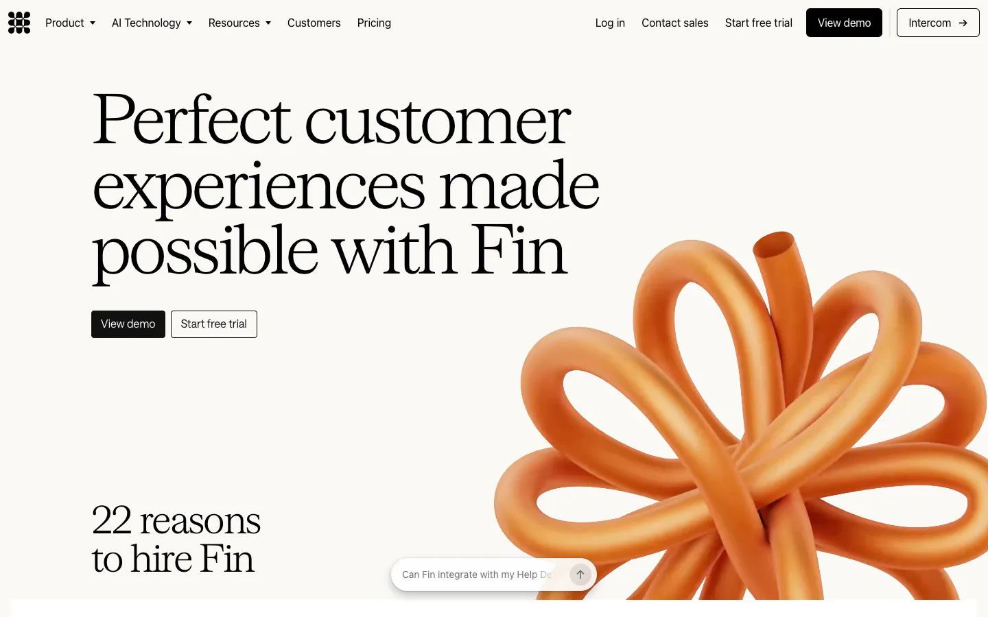 fin.ai - Landing Screenshot Preview