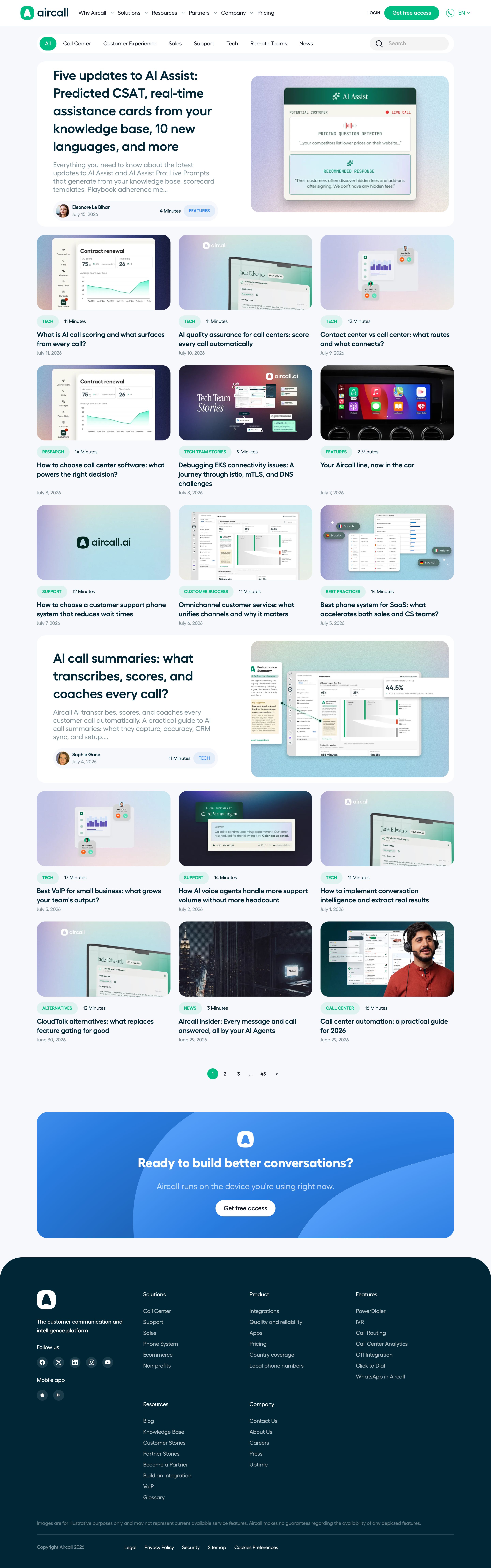 aircall.io - Business Communication and VoIP Trends | Aircall - Desktop Screenshot