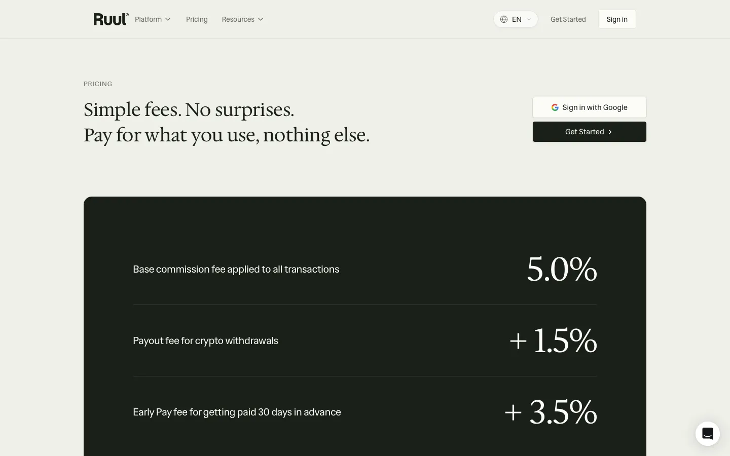 ruul.io - Pricing Screenshot Preview