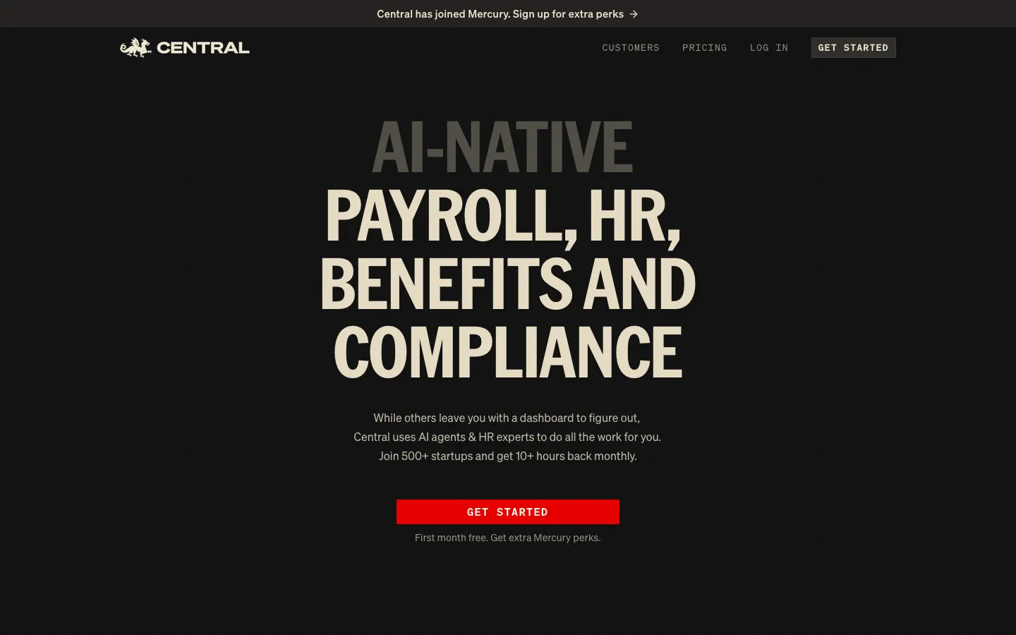 centralhq.com - Landing Screenshot Preview