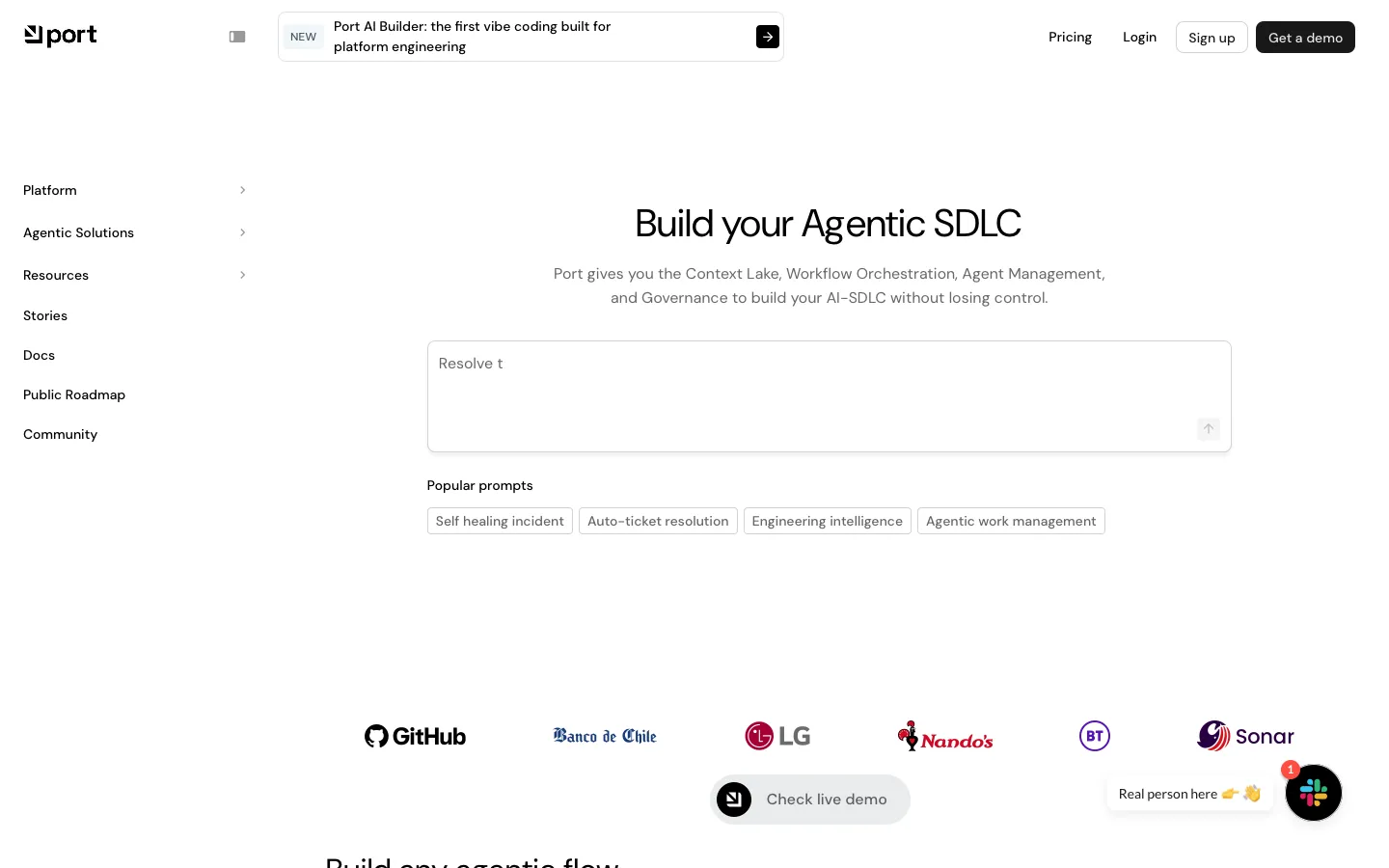 getport.io - Landing Screenshot Preview