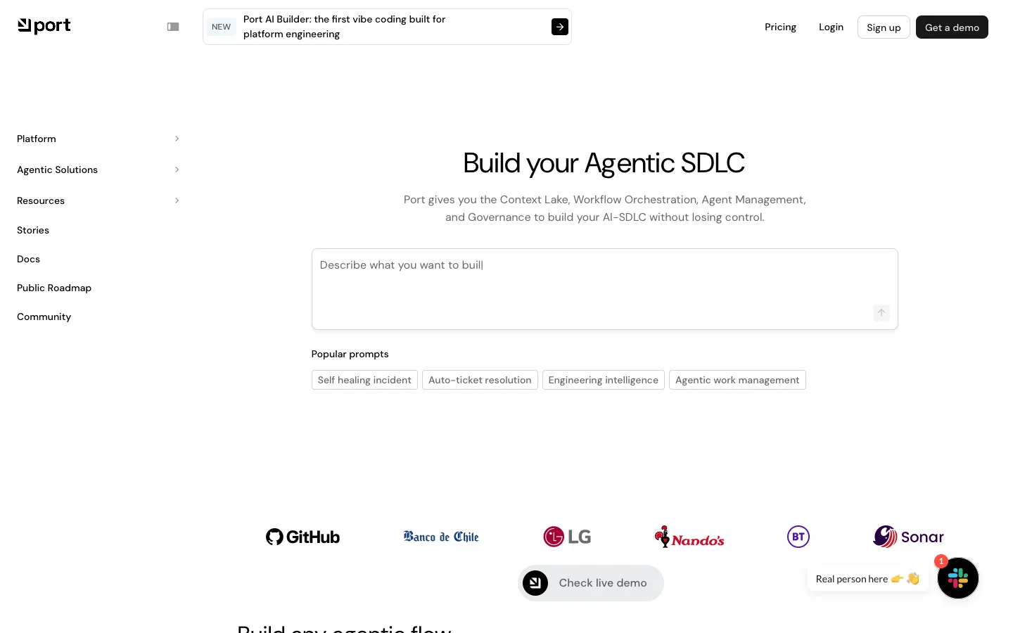 getport.io - Landing Screenshot Preview