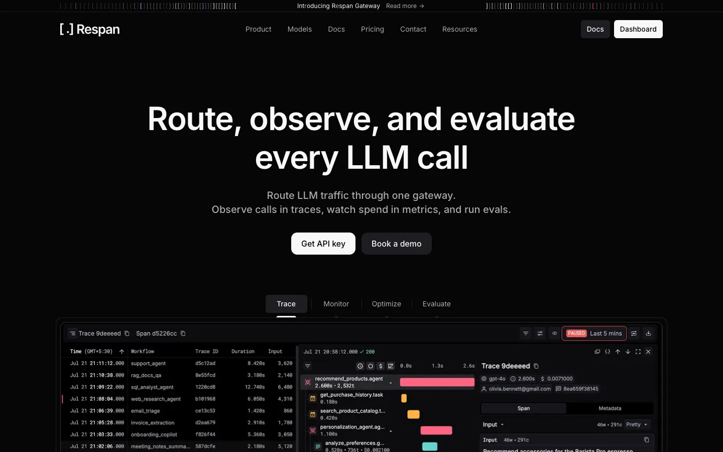 keywordsai.co - Landing Screenshot Preview