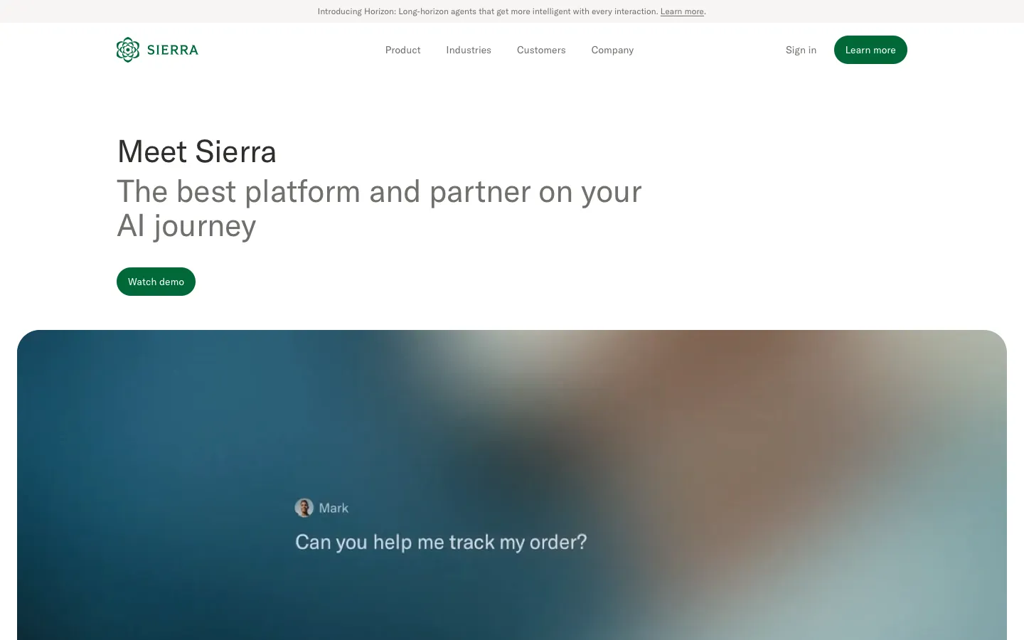 sierra.ai - Product Screenshot Preview