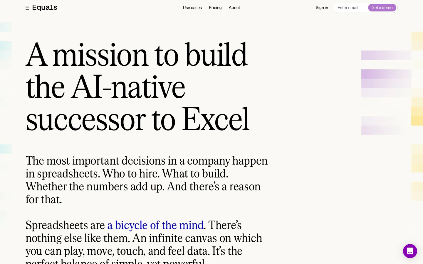 equals.app - About Screenshot Preview