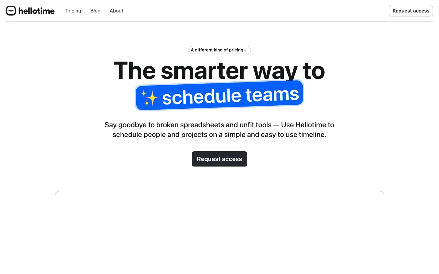 hellotime.io - Landing Screenshot Preview