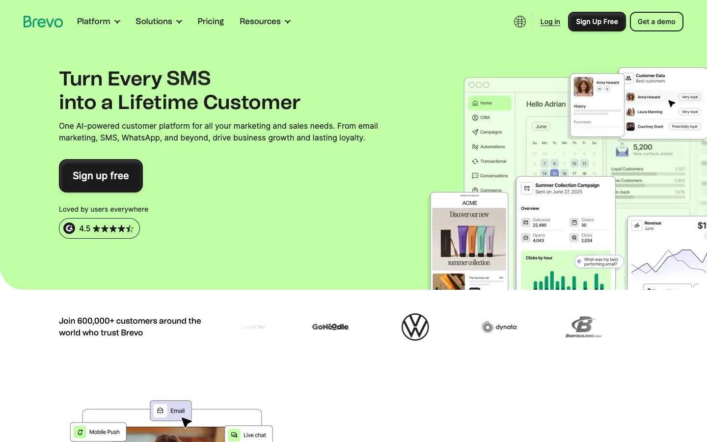 brevo.com - Landing Screenshot Preview