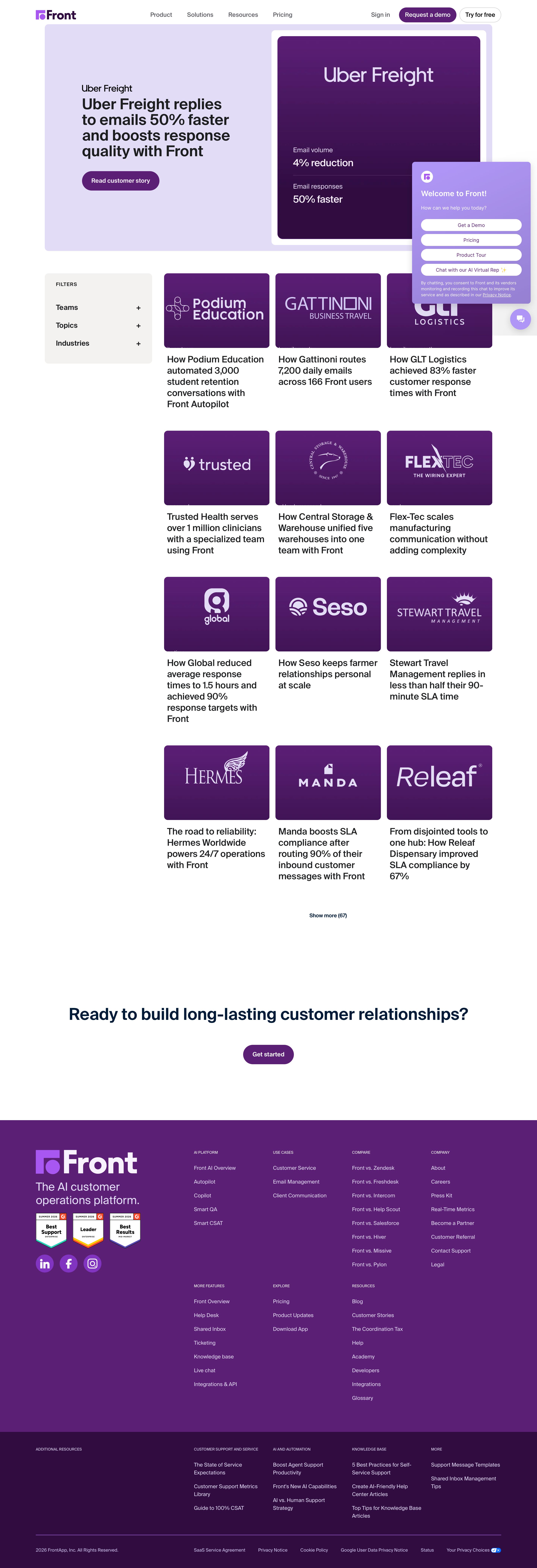 front.com - Front | Customer Success Stories - Desktop - Thu Jul 30 2026 12:05:57 GMT+0000 (Coordinated Universal Time) Screenshot