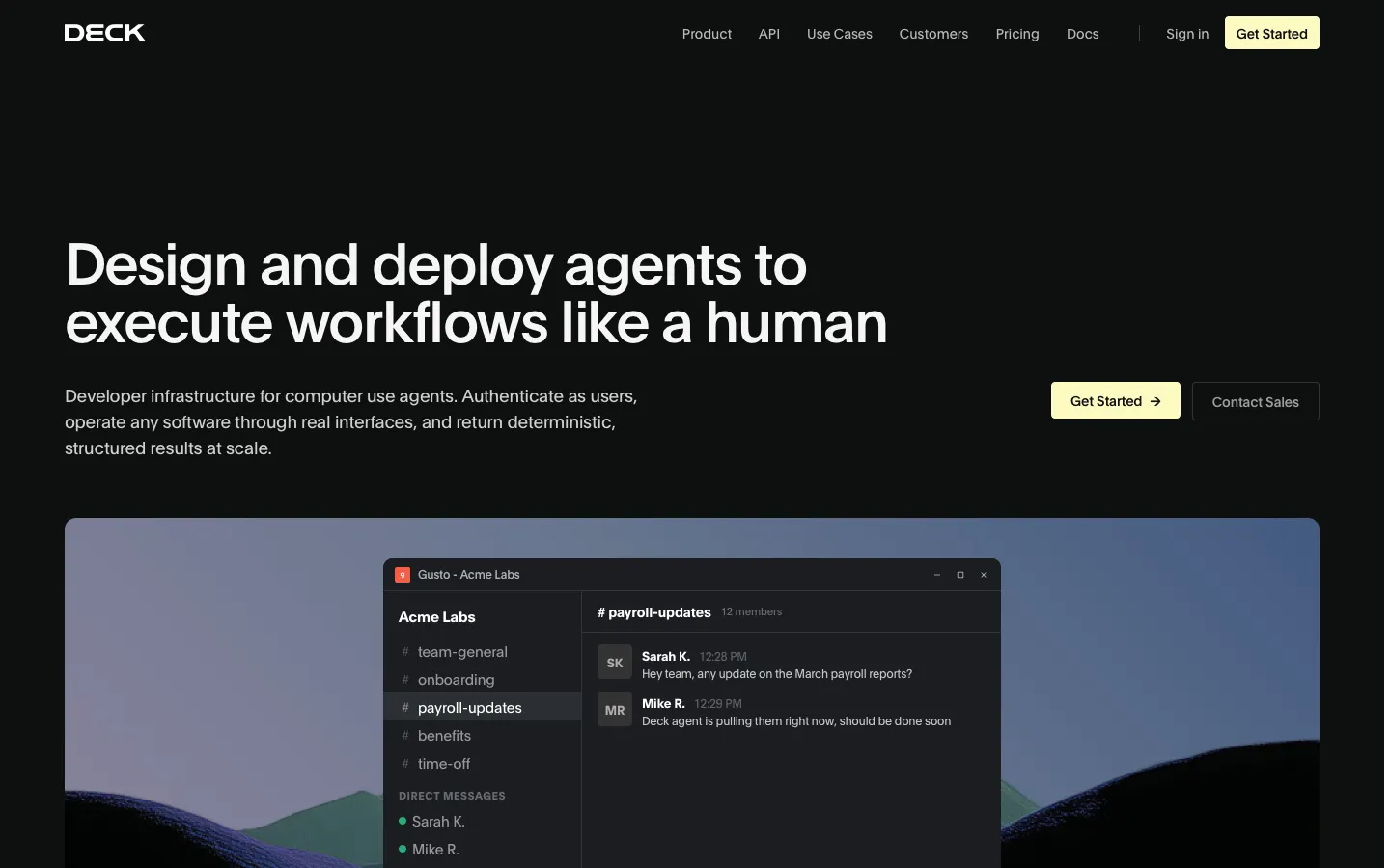 deck.co - Landing Screenshot Preview