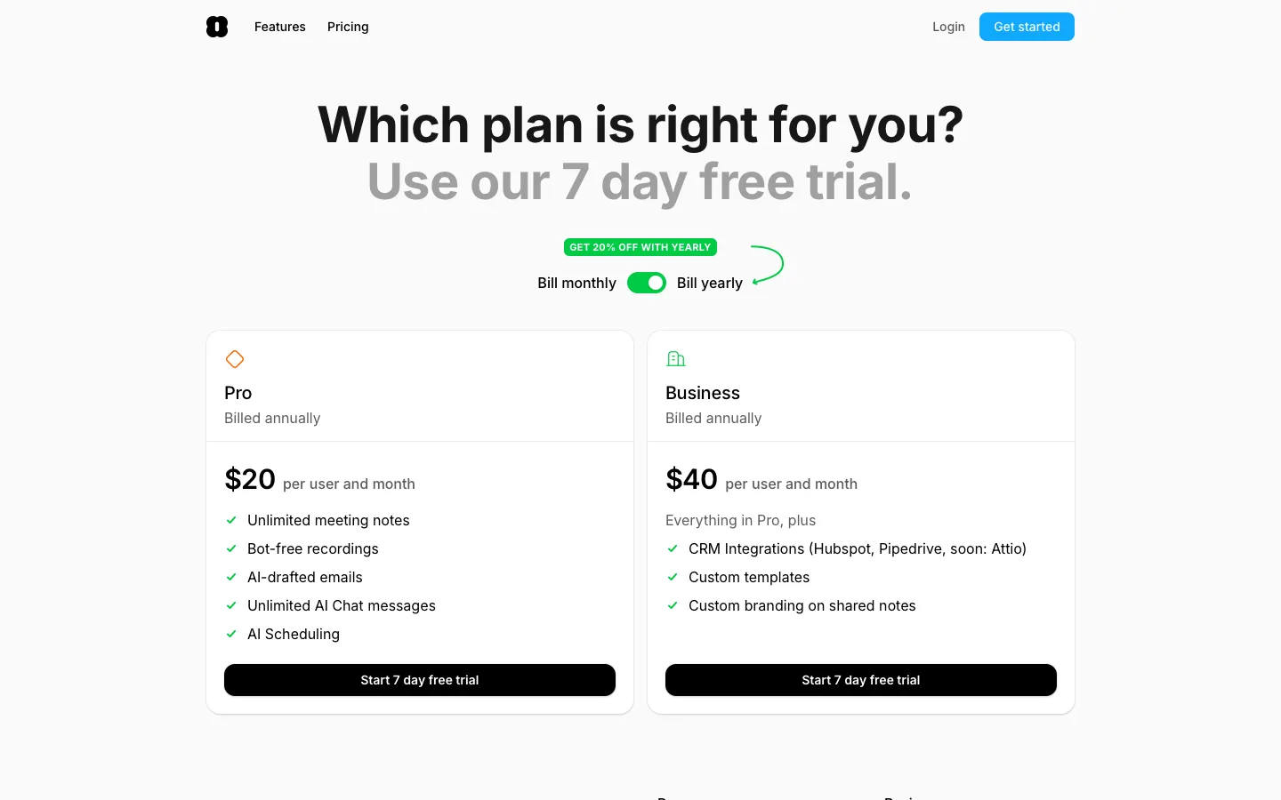 amie.so - Pricing Screenshot Preview